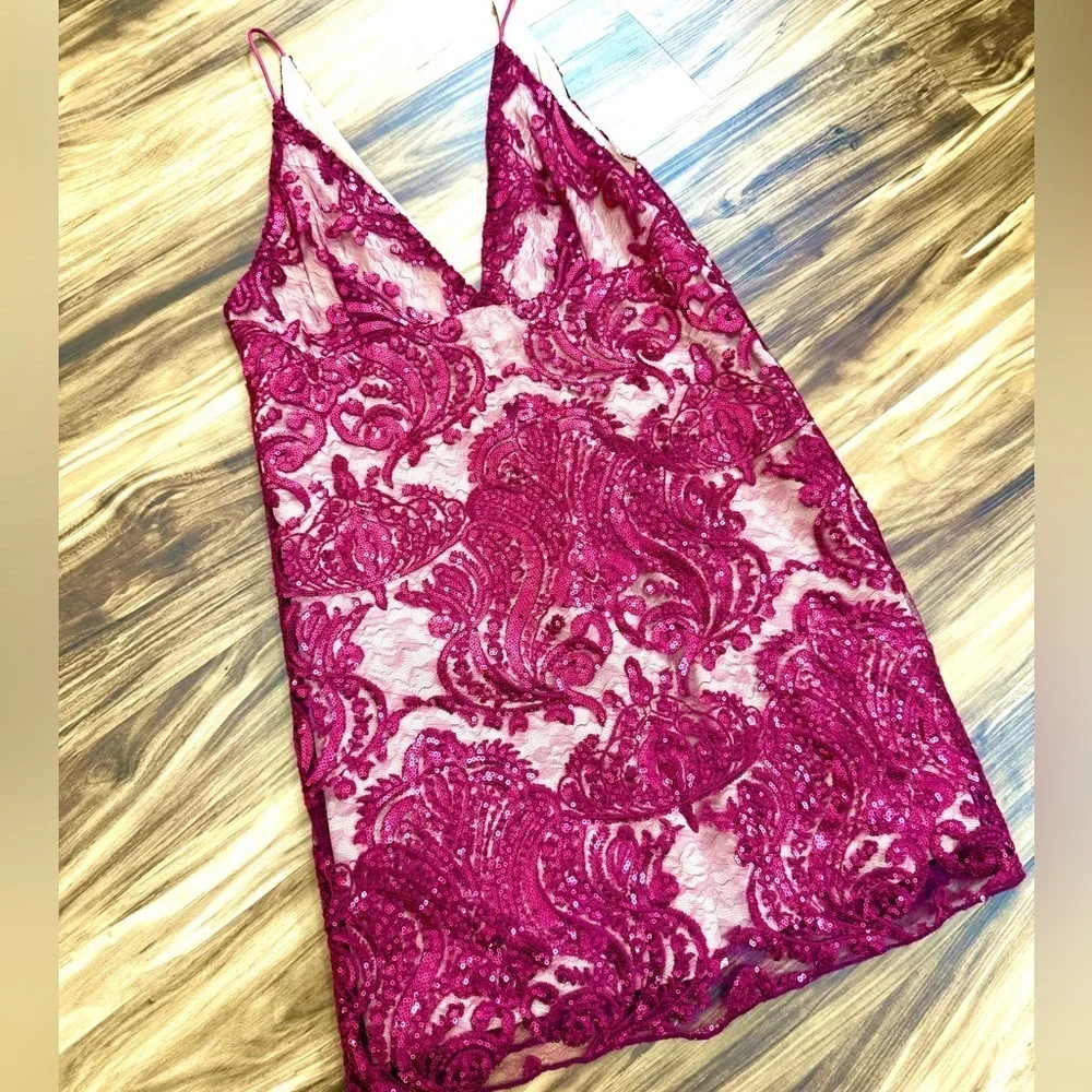 Free People Night Shimmer Mini Dress - Picture 7 of 10
